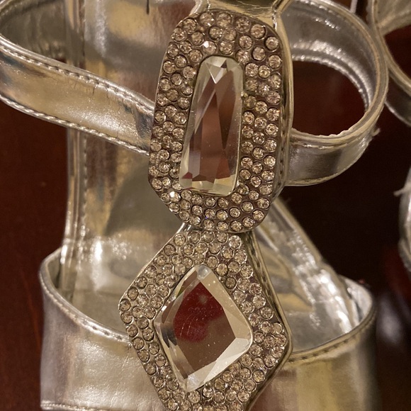 Silver Rhinestone Heels - Picture 6 of 7